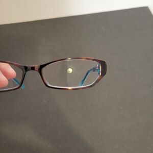 Thalia Eyewear frame Only  Curiosa teal Tortoise Size  51-15-135